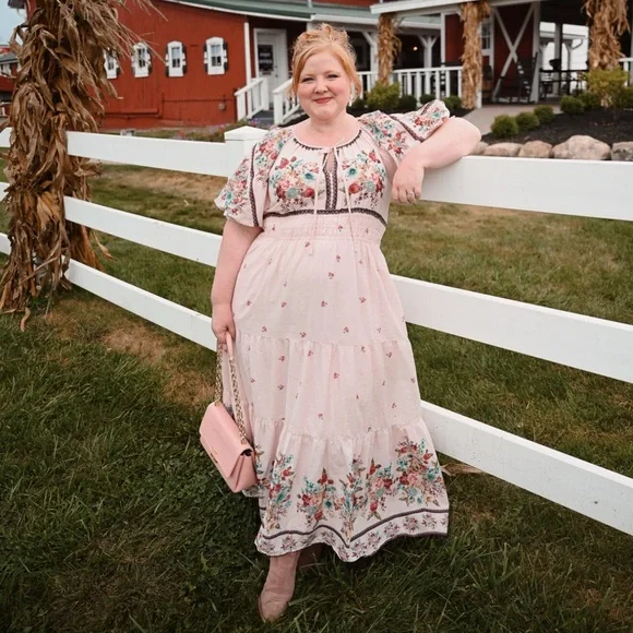 Anthropologie Somerset Maxi Dress with Puff Sleeves - Picture 1 of 6